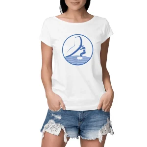 visual_Blanc_1886922373_5b00e6a6-e0f7-40fc-81a3-884dfa919fc5.jpgv1693567500 T-shirt Femme - Manches retroussées - 100% Coton BIO - Wing Foil W