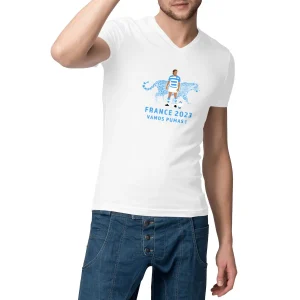 visual_Blanc_1997922972_a207bfd7-1de2-419c-aa00-cf1e9df2073a.jpgv1696105840 T-shirt Homme - Col V - 100% coton BIO - Pumas