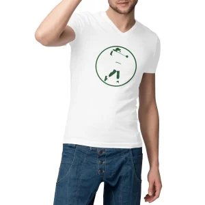 T-shirt Homme - Col V - 100% Coton BIO - Golf H