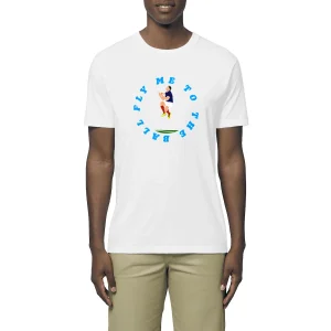 T-shirt Homme - Léger - 100% Coton BIO - Fly me to the ball