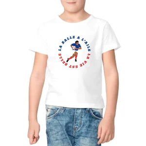 T-shirt Enfant - Garçon - 100% Coton BIO - La balle à l'aile