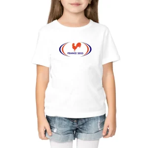 T-shirt Enfant - Fille - 100% Coton BIO - France 2023