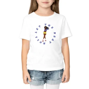 T-shirt Enfant - Fille - Coton bio - Let the beat roll