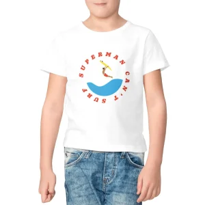 T-shirt Enfant - Garçon - 100% Coton BIO - Superman can't surf