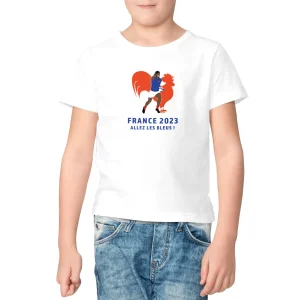 T-shirt Enfant - Garçon - 100% coton BIO - Allez les Bleus