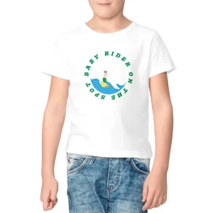 T-shirt Enfant - Garçon - Coton BIO - Baby rider on the spot