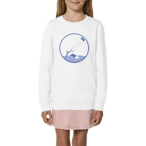 Sweatshirt Enfant - Fille - Coton BIO - Kitesurf W
