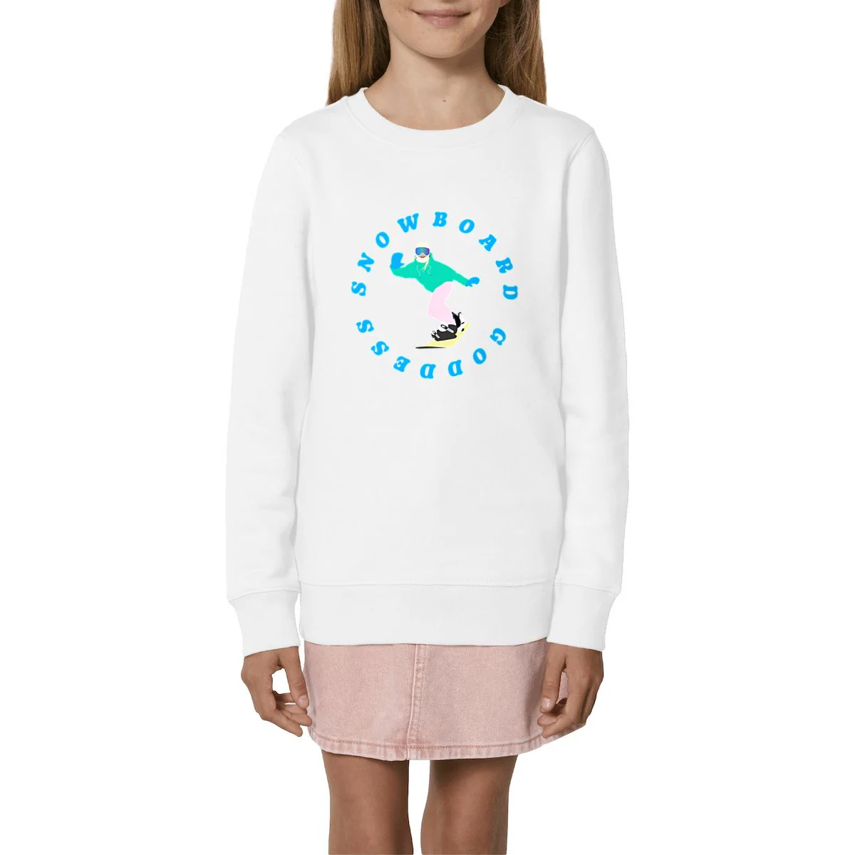 Sweatshirt Enfant - Fille - Épais - Snowboard goddess
