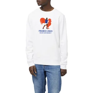 Sweatshirt Homme - Léger - Coton BIO - Allez les bleus