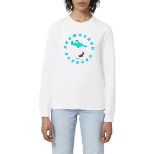 Sweatshirt Femme - Léger - Coton BIO - Snowboard goddess