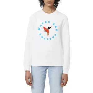 Sweatshirt Femme - Léger - Coton BIO - Waves are calling