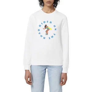 Sweatshirt Femme - Léger - Coton BIO - Rider on the road