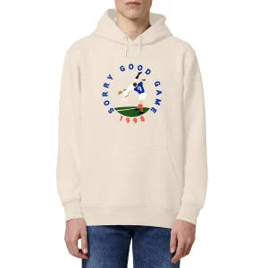 visual_Ivoire_3918974738_0e9e90f5-9f86-4529-9838-67ef6be309b5.jpgv1694339464 Sweatshirt à capuche Homme - Poche kangourou - Coton BIO - Sorry Good Game