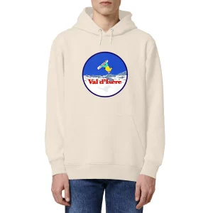 visual_Ivoire_3918974738_36297fd7-4bd1-4f80-a288-93eb1f6498d7.jpgv1700584067 Sweatshirt à capuche Homme - Poche kangourou - Coton BIO - Val d'Isère Snow H