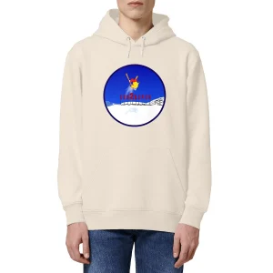 visual_Ivoire_3918974738_7c9d7be1-7ec3-481b-81cf-9496c11f848a.jpgv1700583076 Sweatshirt à capuche Homme - Poche kangourou - Coton BIO - Les 2 Alpes Ski H