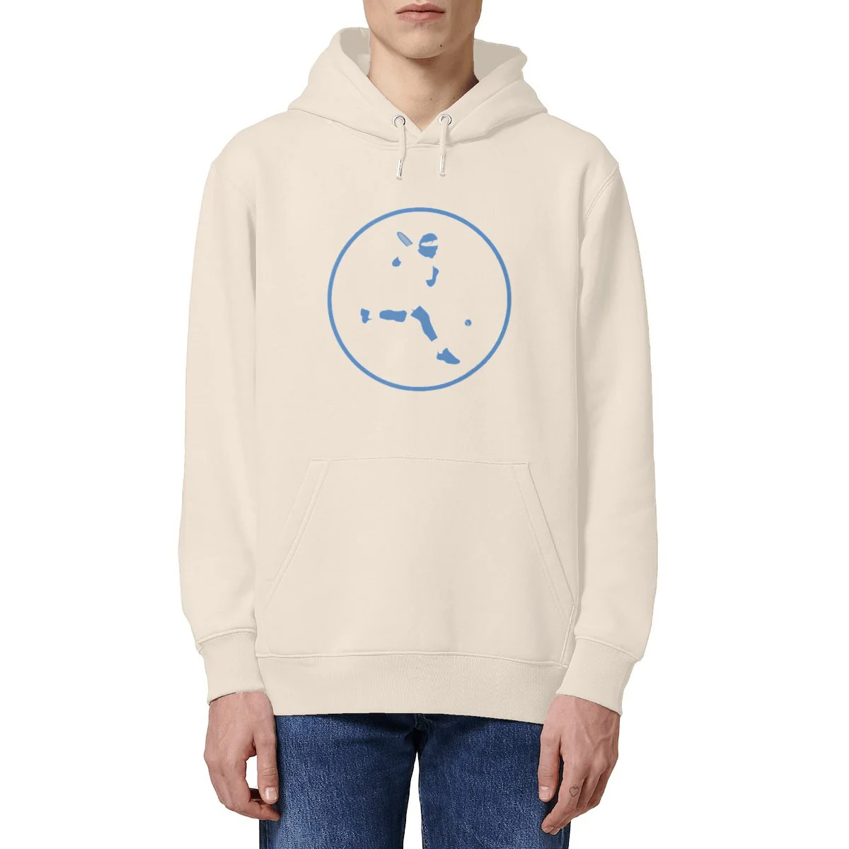 Sweatshirt à capuche Homme - Poche Kangourou - Coton BIO - Tennis H