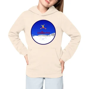 Sweatshirt à capuche Enfant - Fille - Coton BIO - Les 2 Alpes Ski W