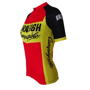Maillot de Cyclisme rétro Femme TI-Raleigh - Rouge